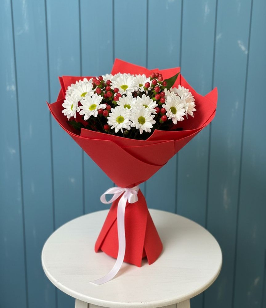 Букет цветов из: Хризантемы в Товарково