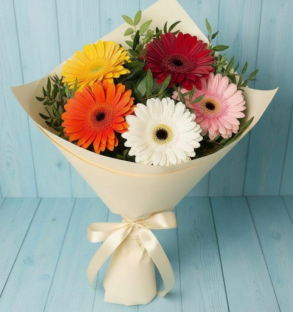 Букет цветов из: Герберы в Товарково