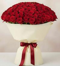 Букет 101 Красная роза Милано в Товарково