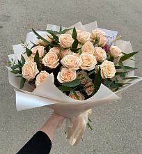 Букет Кремовые розы Латте в Товарково