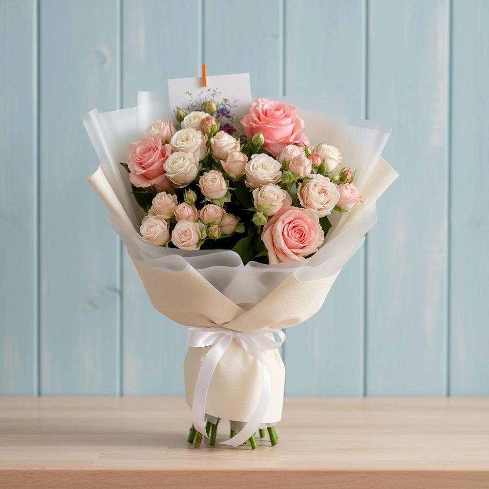 Букет цветов из: Розы в Товарково