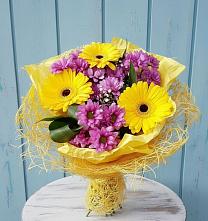 Букет цветов из:  Хризантемы и Герберы #REPLACE_PRED# Товарково