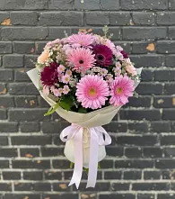 Букет цветов из:  Герберы и Хризантемы в Товарково