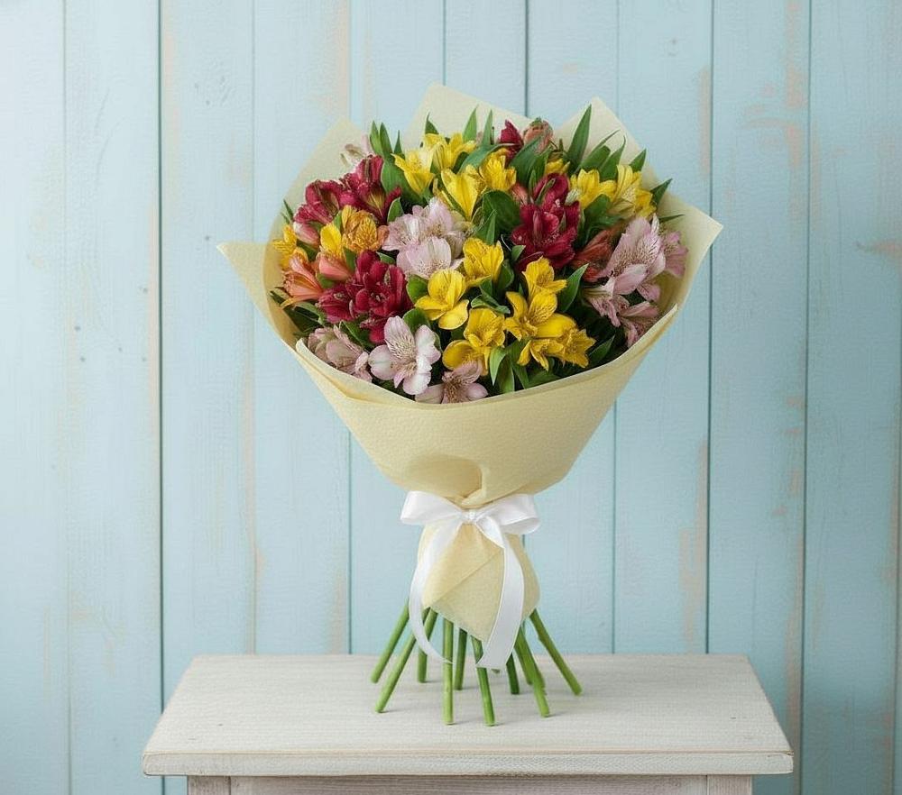 Букет цветов из: Альстромерии в Товарково