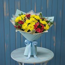 Букет цветов из:  Альстромерии и Хризантемы #REPLACE_PRED# Товарково